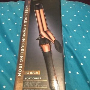 Rose Gold Titanium Curling Iron